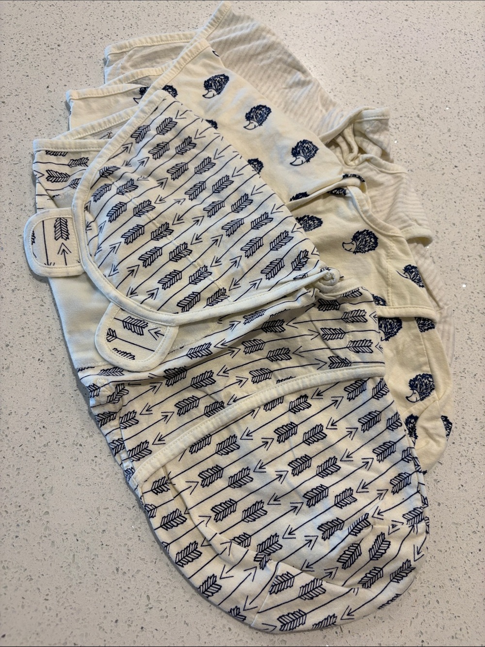 Touched by Nature Baby Swaddle Sleep Sacks Set of Three 0-3 Months